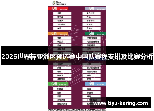 2026世界杯亚洲区预选赛中国队赛程安排及比赛分析